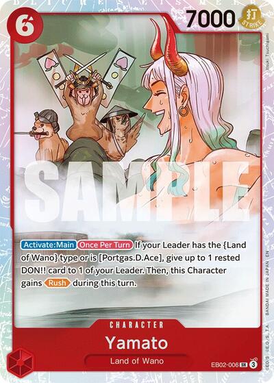 Yamato (EB-02) #EB02-006 Secret Rare (Foil Near Mint) Extra Booster: Anime 25th Collection One Piece Card Game: 2025