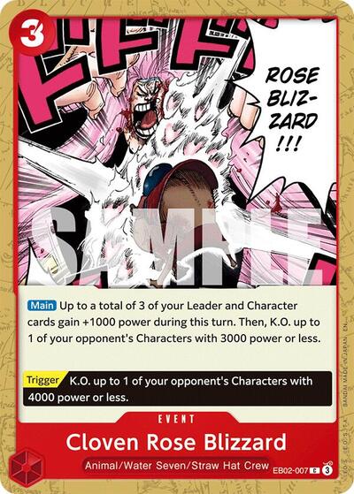 Cloven Rose Blizzard (EB-02) #EB02-007 Common (Near Mint) Extra Booster: Anime 25th Collection One Piece Card Game: 2025