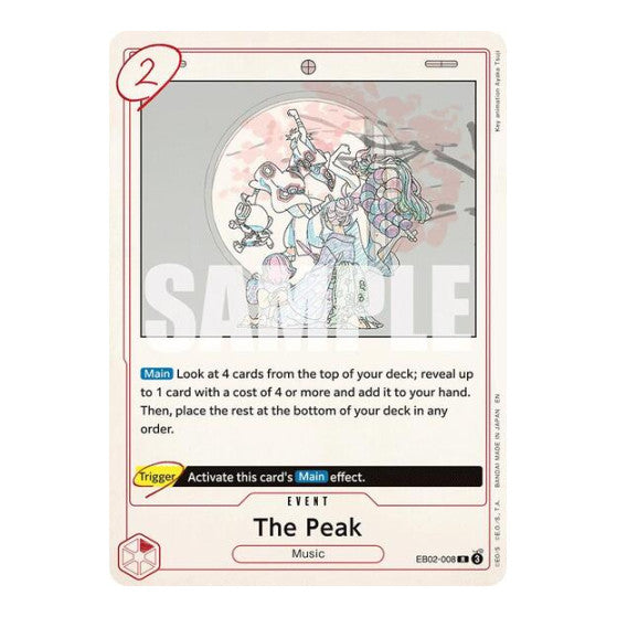 The Peak (EB-02) #EB02-008 Rare (Foil Lightly Played) Extra Booster: Anime 25th Collection One Piece Card Game: 2025