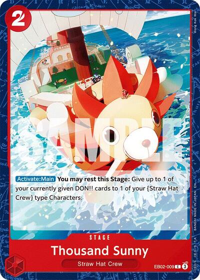 Thousand Sunny (EB-02) #EB02-009 Common (Near Mint) Extra Booster: Anime 25th Collection One Piece Card Game: 2025
