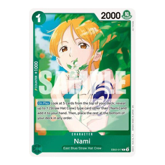 Nami (EB02) #EB02-017 Rare (Foil Near Mint) Extra Booster: Anime 25th Collection One Piece Card Game: 2025