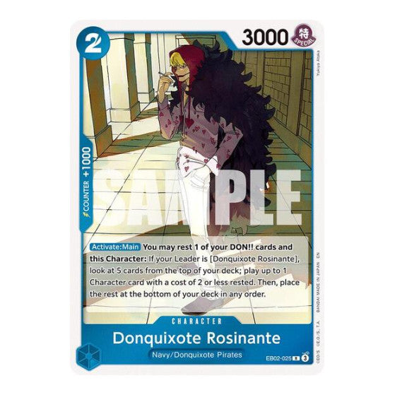 Donquixote Rosinante (EB-02) #EB02-025 Rare (Foil Lightly Played) Extra Booster: Anime 25th Collection One Piece Card Game: 2025