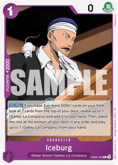 Iceburg (EB-02) #EB02-032 Common (Near Mint) Extra Booster: Anime 25th Collection One Piece Card Game: 2025