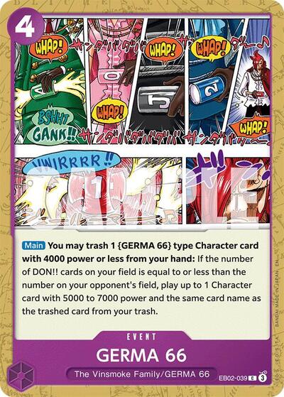 GERMA 66 (EB-02) #EB02-039 Common (Near Mint) Extra Booster: Anime 25th Collection One Piece Card Game: 2025