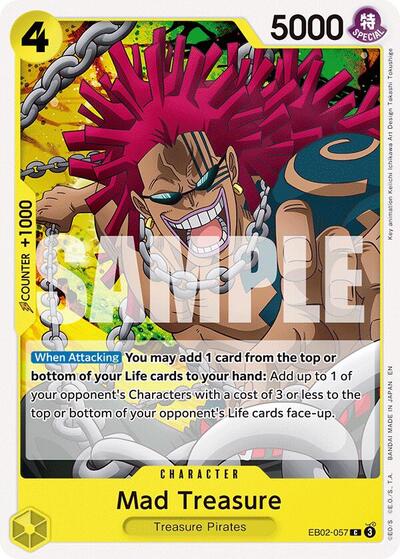 Mad Treasure (EB-02) #EB02-057 Common (Near Mint) Extra Booster: Anime 25th Collection One Piece Card Game: 2025