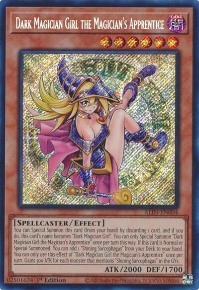 Dark Magician Girl the Magicians Apprentice (ALIN) #ALIN-EN004 Secret Rare (1st Edition Near Mint) Alliance Insight YuGiOh: 2025