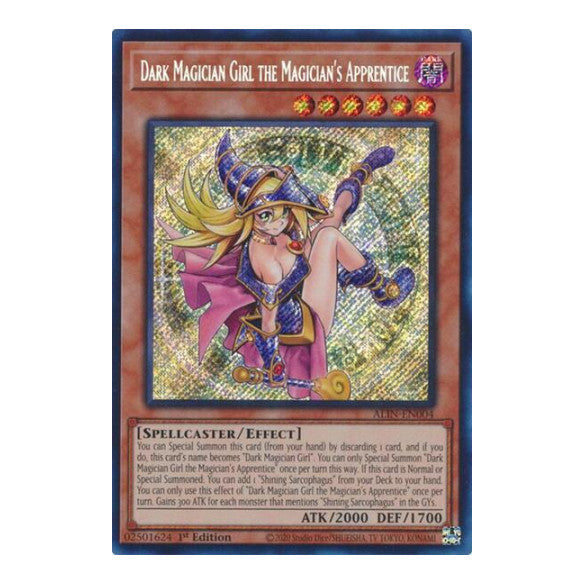 Dark Magician Girl the Magician's Apprentice (ALIN) #ALIN-EN004 Secret Rare (1st Edition Near Mint) Alliance Insight YuGiOh: 2025