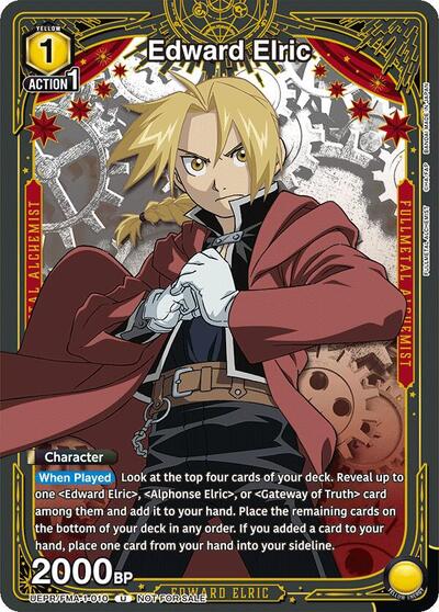 Edward Elric 010 (UEPR) #UEPR/FMA-1-010 Uncommon (Near Mint) Union Arena Promotion Cards Union Arena: 2024