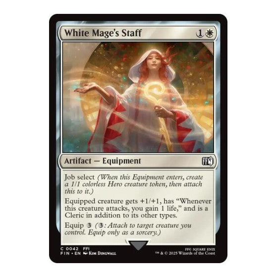 White Mage's Staff (FIN) #42 Common FINAL FANTASY Magic: The Gathering: 2025