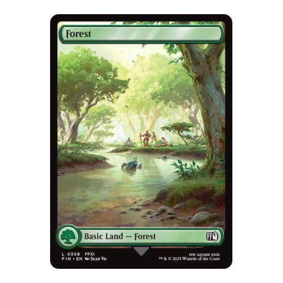 Forest 0308 (FIN) #308 Land (Foil Lightly Played) FINAL FANTASY Magic: The Gathering: 2025