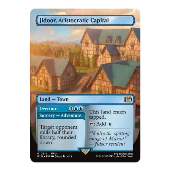 Jidoor, Aristocratic Capital (Borderless) (FIN) #311 Rare (Lightly Played) FINAL FANTASY Magic: The Gathering: 2025