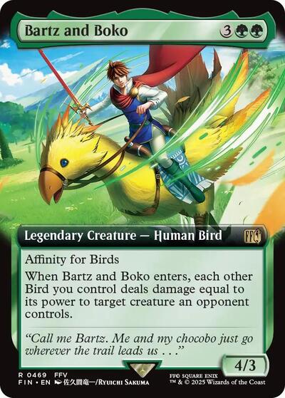 Bartz and Boko Extended Art (FIN) #469 Rare (Near Mint) FINAL FANTASY Magic: The Gathering: 2025