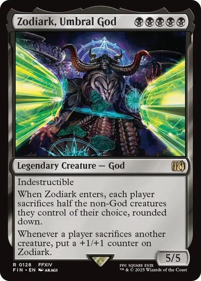 Zodiark Umbral God (FIN) #128 Rare FINAL FANTASY Magic: The Gathering: 2025