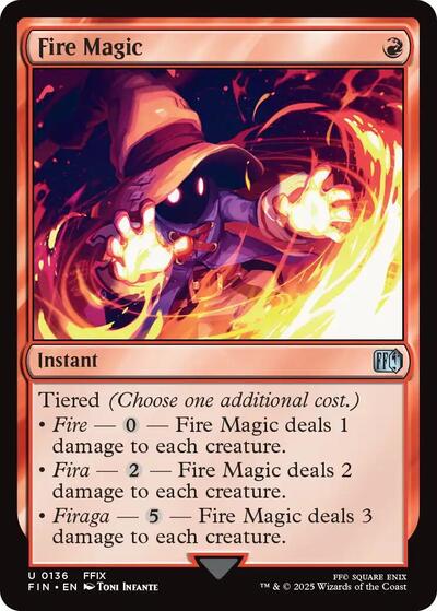 Fire Magic (FIN) #136 Uncommon FINAL FANTASY Magic: The Gathering: 2025