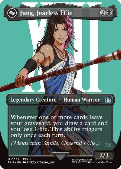 Fang Fearless lCie Borderless (FIN) #381 Uncommon FINAL FANTASY Magic: The Gathering: 2025