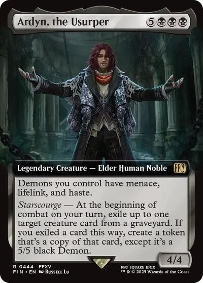 Ardyn the Usurper Extended Art (FIN) #444 Rare (Near Mint) FINAL FANTASY Magic: The Gathering: 2025