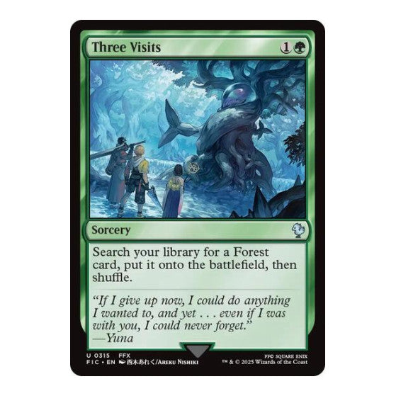 Three Visits (FIC) #315 Uncommon (Near Mint) Commander: FINAL FANTASY Magic: The Gathering: 2025