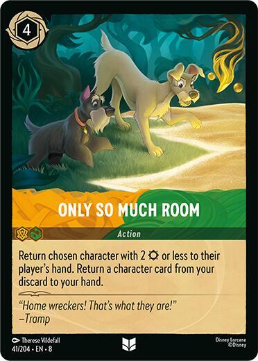 Only So Much Room (8) #41/204 Uncommon (Near Mint) Reign of Jafar Disney Lorcana: 2025