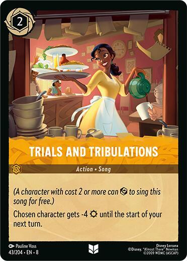 Trials and Tribulations (8) #43/204 Uncommon (Near Mint) Reign of Jafar Disney Lorcana: 2025