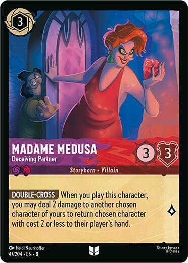 Madame Medusa - Deceiving Partner (8) #47/204 Uncommon (Near Mint) Reign of Jafar Disney Lorcana: 2025