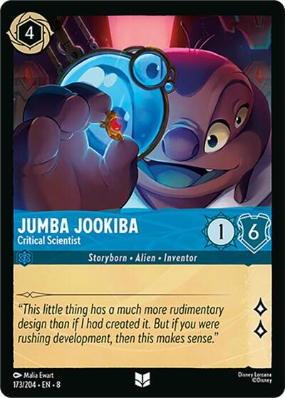 Jumba Jookiba - Critical Scientist (8) #173/204 Uncommon (Near Mint) Reign of Jafar Disney Lorcana: 2025