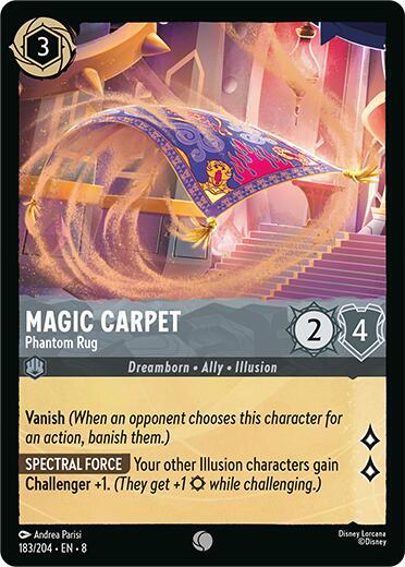 Magic Carpet - Phantom Rug (8) #183/204 Common (Near Mint) Reign of Jafar Disney Lorcana: 2025