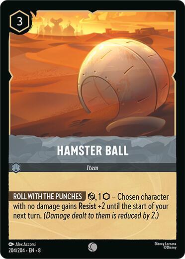 Hamster Ball (8) #204/204 Common (Near Mint) Reign of Jafar Disney Lorcana: 2025