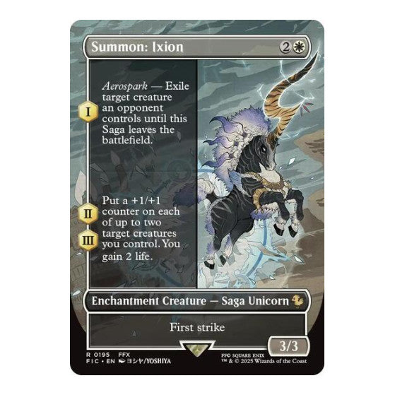 Summon: Ixion (Borderless) (FIC) #195 Rare (Near Mint) Commander: FINAL FANTASY Magic: The Gathering: 2025