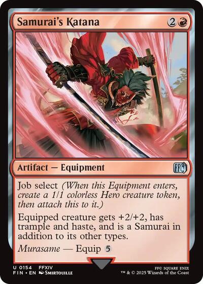 Samurais Katana (FIN) #154 Uncommon FINAL FANTASY Magic: The Gathering: 2025