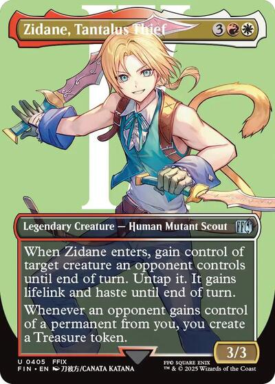 Zidane Tantalus Thief Borderless (FIN) #405 Uncommon FINAL FANTASY Magic: The Gathering: 2025
