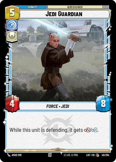 2025 Star Wars Unlimited: Legends of the Force (LOF) - Jedi Guardian (#049/264, Common) (Near Mint)