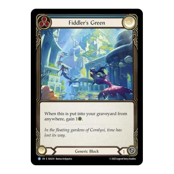 Fiddler's Green (Blue) () #SEA214 Rare High Seas Flesh and Blood TCG: 2025