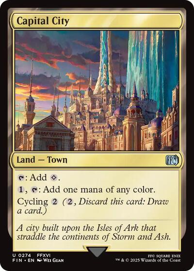 Capital City (FIN) #274 Uncommon (Lightly Played) FINAL FANTASY Magic: The Gathering: 2025