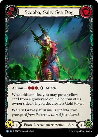 Scooba, Salty Sea Dog () #SEA061 Rare (Lightly Played) High Seas Flesh and Blood TCG: 2025