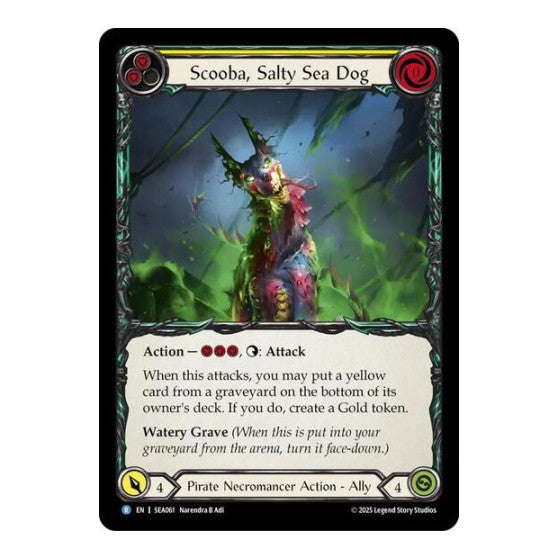Scooba, Salty Sea Dog () #SEA061 Rare (Lightly Played) High Seas Flesh and Blood TCG: 2025