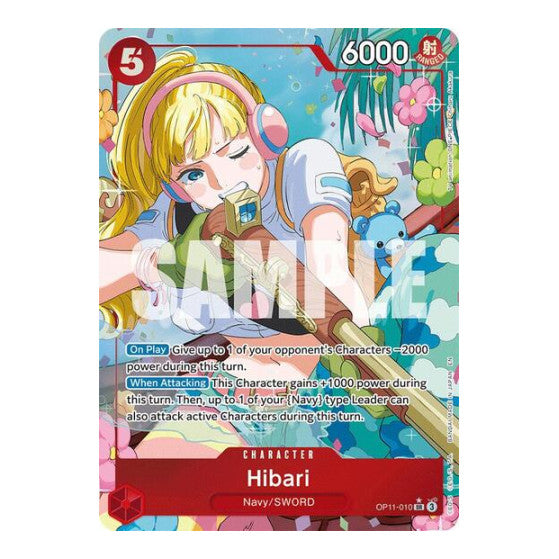 Hibari (Alternate Art) (OP11) #OP11-010 Super Rare (Foil Near Mint) A Fist of Divine Speed One Piece Card Game: 2025