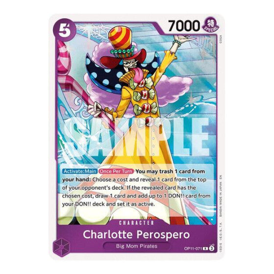 Charlotte Perospero (OP11) #OP11-071 Rare (Foil Lightly Played) A Fist of Divine Speed One Piece Card Game: 2025
