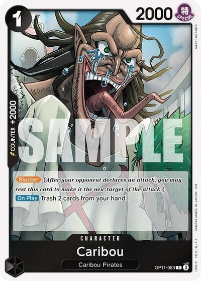 Caribou (OP11) #OP11-083 Rare (Foil Lightly Played) A Fist of Divine Speed One Piece Card Game: 2025
