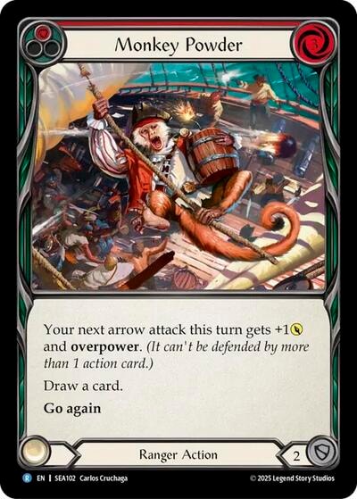 Monkey Powder () #SEA102 Rare (Lightly Played) High Seas Flesh and Blood TCG: 2025