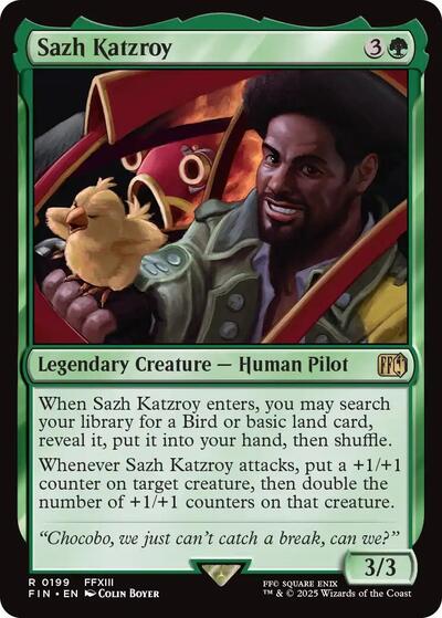 Sazh Katzroy (FIN) #199 Rare (Lightly Played) FINAL FANTASY Magic: The Gathering: 2025