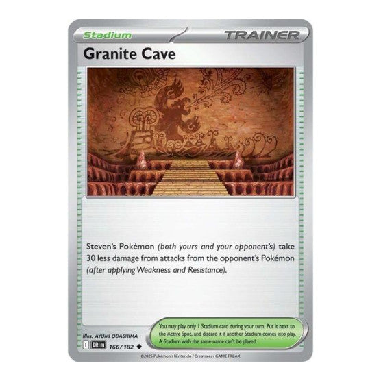 Granite Cave (DRI) #166/182 Uncommon (Reverse Holofoil Lightly Played) SV10: Destined Rivals Pokemon: 2025