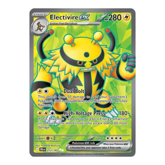 Electivire ex - 212/182 (DRI) #212/182 Ultra Rare (Holofoil Near Mint) SV10: Destined Rivals Pokemon: 2025