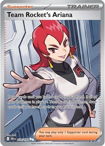 Team Rocket's Ariana - 224/182 (DRI) #224/182 Ultra Rare SV10: Destined Rivals Pokemon: 2025