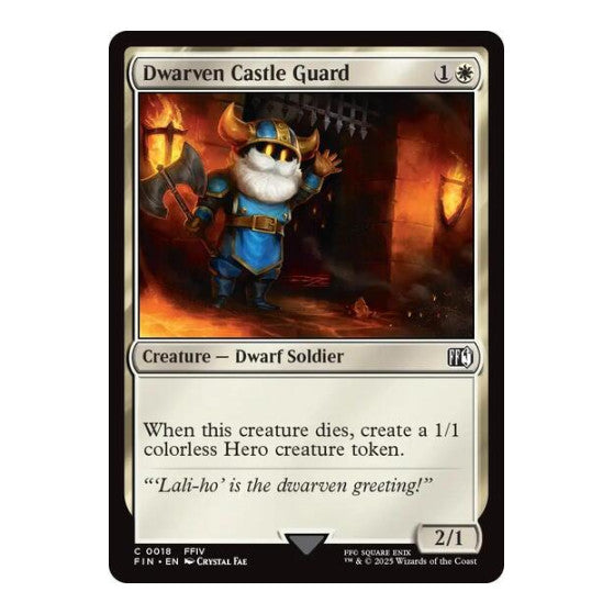 Dwarven Castle Guard (FIN) #18 Common FINAL FANTASY Magic: The Gathering: 2025