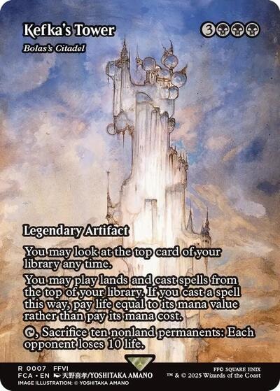 Kefkas Tower Bolass Citadel Showcase (FCA) #7 Rare (Near Mint) FINAL FANTASY: Through the Ages Magic: The Gathering: 2025