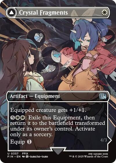 Crystal Fragments Borderless (FIN) #357 Uncommon FINAL FANTASY Magic: The Gathering: 2025