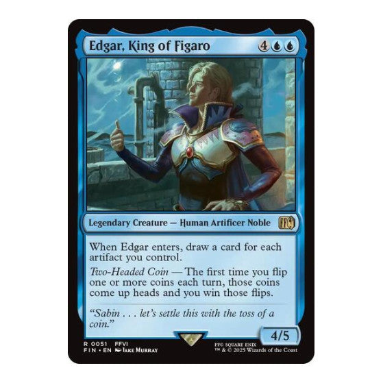 Edgar, King of Figaro (FIN) #51 Rare FINAL FANTASY Magic: The Gathering: 2025