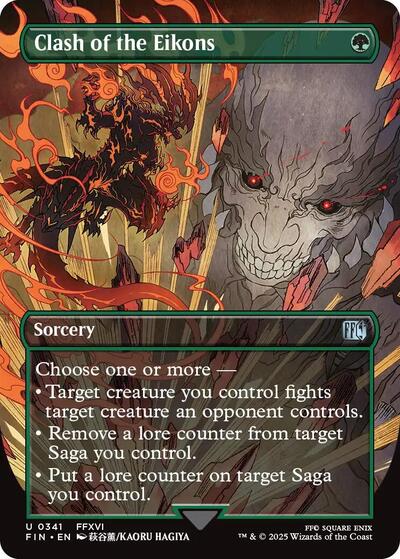 Clash of the Eikons Borderless (FIN) #341 Uncommon (Lightly Played) FINAL FANTASY Magic: The Gathering: 2025