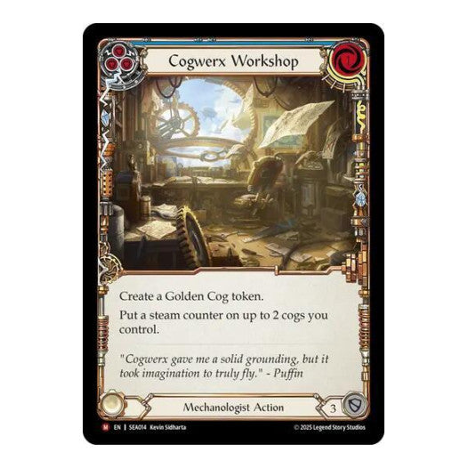 Cogwerx Workshop () #SEA014 Majestic (Rainbow Foil Lightly Played) High Seas Flesh and Blood TCG: 2025