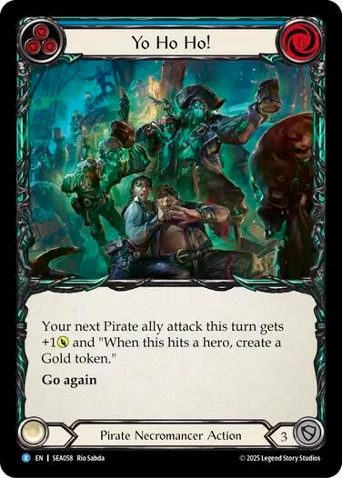Yo Ho Ho! () #SEA058 Rare (Lightly Played) High Seas Flesh and Blood TCG: 2025